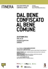 Relatori a “Dal bene confiscato al bene comune” – Cermenate (CO) 23.10.2011