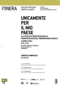Incontro con Umberto Ambrosoli – Cermenate (CO) 04.4.2012