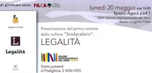 Legalità, presentazione del volume al Salone di Torino