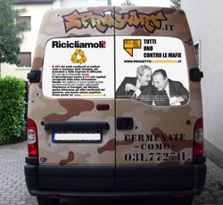 Un’impresa creativa e responsabile sposa il Progetto San Francesco: un furgone antimafia in giro in Lombardia