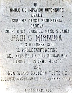 Paolo Mirmina vittima di mafia per difendere le terre siciliane